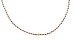 COLLANA CORTA MULTI PALLINE ACCIAIO E AMESTISTA KLK GIOIELLI