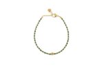 BRACCIALE MULTI PALLINE ACCIAIO E MALACHITE KLK GIOIELLI