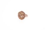 ANELLO ZAMA CON SFERA CON FIORELLINI