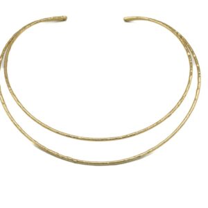 CHOKER OTTONE DOPPIO FILO KLK GIOIELLI