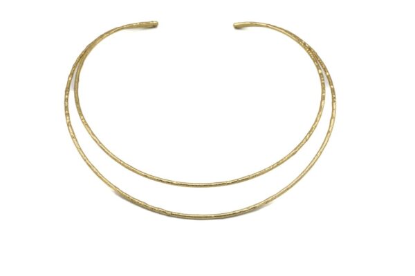 CHOKER OTTONE DOPPIO FILO KLK GIOIELLI