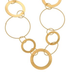 COLLANA CATENA CORTA ZAMA MULTI CERCHI KLK GIOIELLI