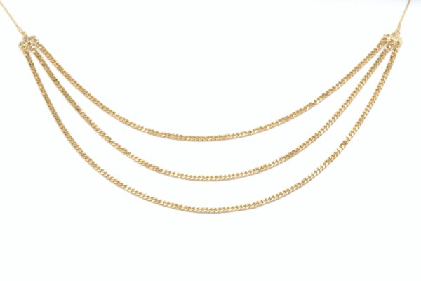 COLLANA CATENA LUNGA ZAMA TRE GIRI CENTRALI