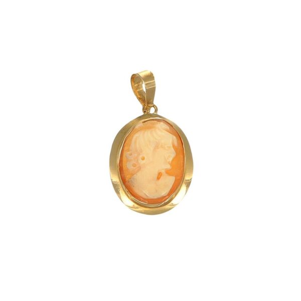 Ciondolo oro giallo con cameo