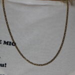 Collana oro giallo maglia piatta