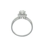 Anello oro bianco con diamanti