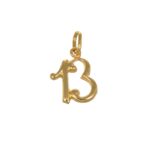 Ciondolo oro giallo numero tredici