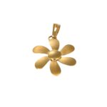 Ciondolo oro giallo fiore