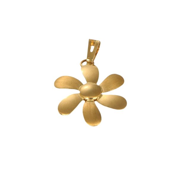 Ciondolo oro giallo fiore