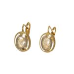 Orecchini oro giallo con zircone