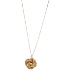 Collana oro giallo con ciondolo nodo lavorato