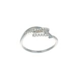 Anello oro bianco con zirconi