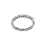 Anello oro bianco eterne con zirconi