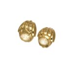 Orecchini oro giallo con zircone