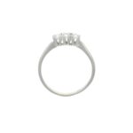 Anello oro bianco trylogi con zirconi bianchi