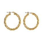 Orecchini oro giallo cerchi