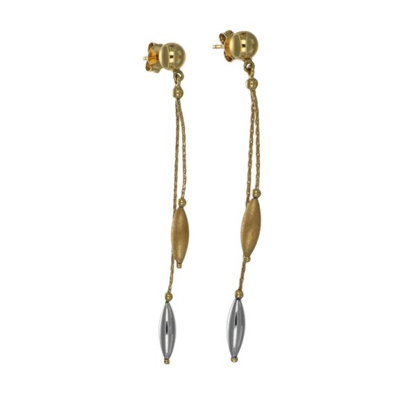 Orecchini due ori pendenti