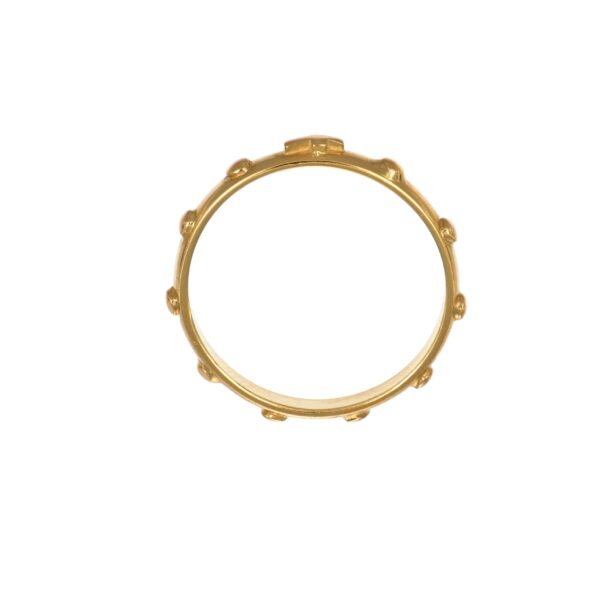 Anello oro giallo rosario
