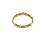 Anello oro giallo rosario