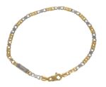 Bracciale due ori uno a erre