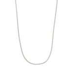 Collana oro bianco semirigida sottile