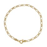 Bracciale oro giallo uno piu uno