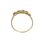Anello oro giallo riviera con zirconi bianchi