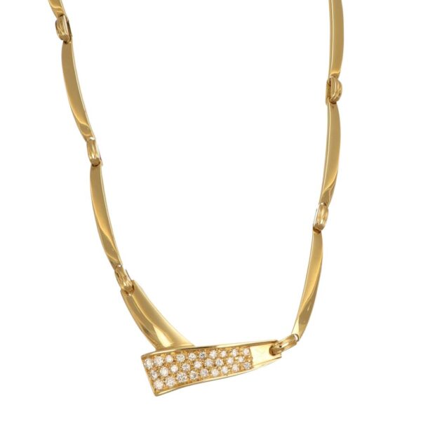 COLLANA ORO GIALLO CON DIAMANTI KT 0.56 G VS1 GIOVANNI CARITA