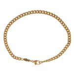 BRACCIALE ORO GIALLO UOMO MAGLIA GRUMETTA