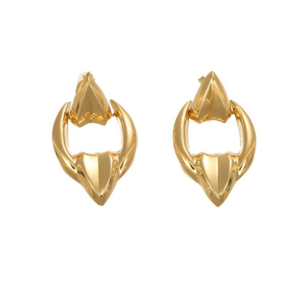 ORECCHINI ORO GIALLO PENDENTI LUCIDI