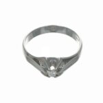 ANELLO ORO BIANCO CON DIAMANTE