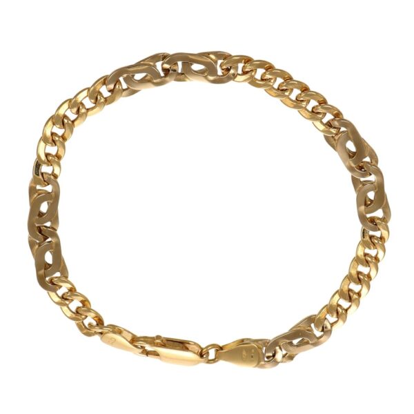 BRACCIALE DUE ORI DOPPIO