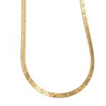 COLLANA ORO GIALLO MAGLIA PIATTA