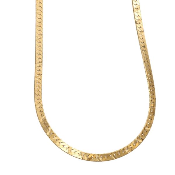 COLLANA ORO GIALLO MAGLIA PIATTA