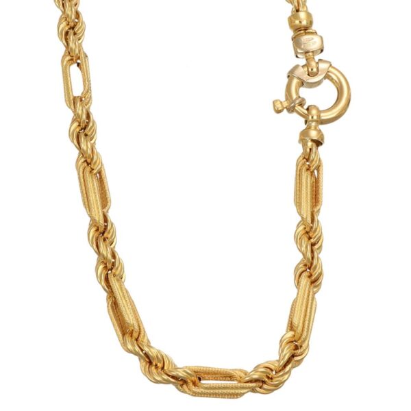 COLLANA ORO GIALLO LUCIDA SATINATA