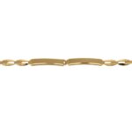 BRACCIALE ORO GIALLO CON FASCETTE CENTRALI