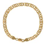 BRACCIALE ORO GIALLO MAGLIA PIATTA