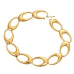 BRACCIALE ORO GIALLO MAGLIA OVALE GRANDE