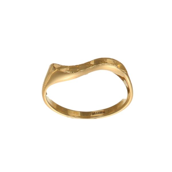 Anello oro giallo onda