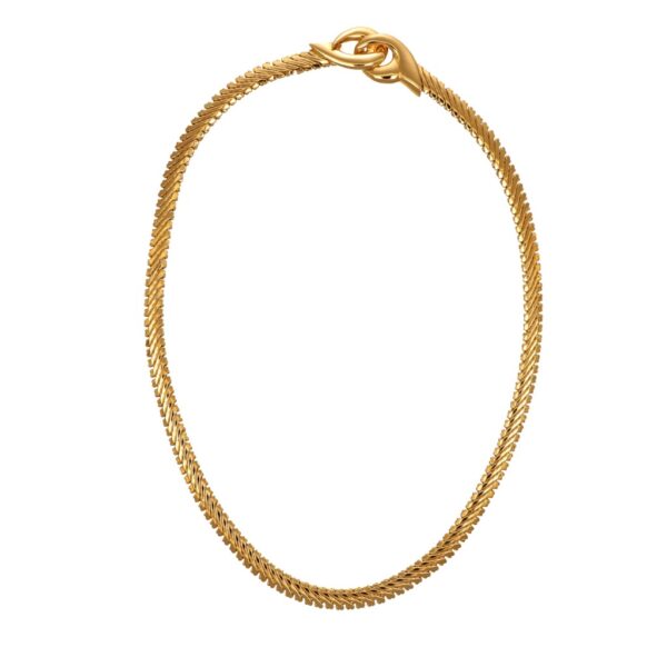 Collana oro giallo snake