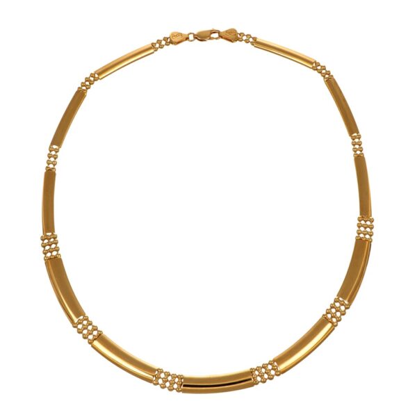 Collana oro giallo semirigida fascette