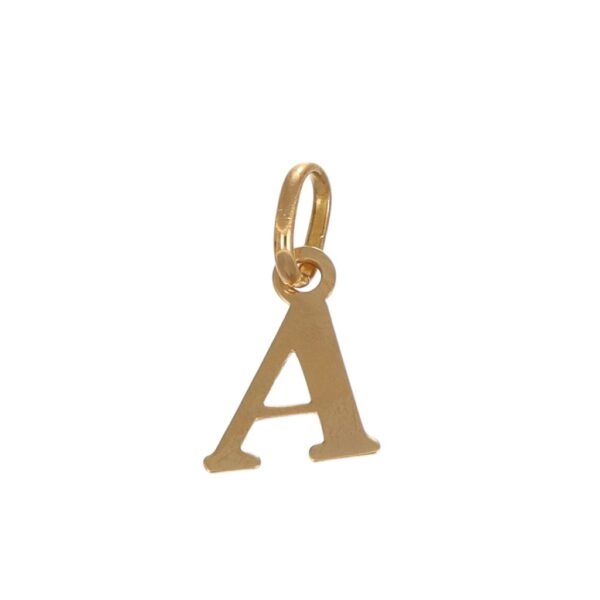 CIONDOLO ORO GIALLO LETTERA A