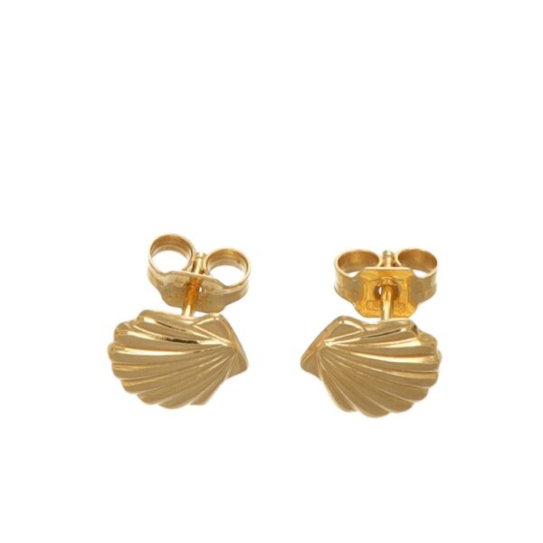 ORECCHINI ORO GIALLO CONCHIGLIA