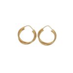 ORECCHINI ORO GIALLO DOPPIO CERCHIETTO