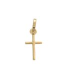 CIONDOLO ORO GIALLO CROCE