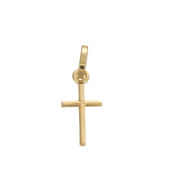 CIONDOLO ORO GIALLO CROCE