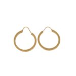 ORECCHINI ORO GIALLO CERCHI LAVORATI