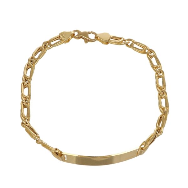 BRACCIALE ORO GIALLO TARGHETTA