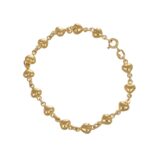 BRACCIALE ORO GIALLO CUORICINI