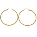 ORECCHINI ORO GIALLO CERCHI GRANDI LAVORATI